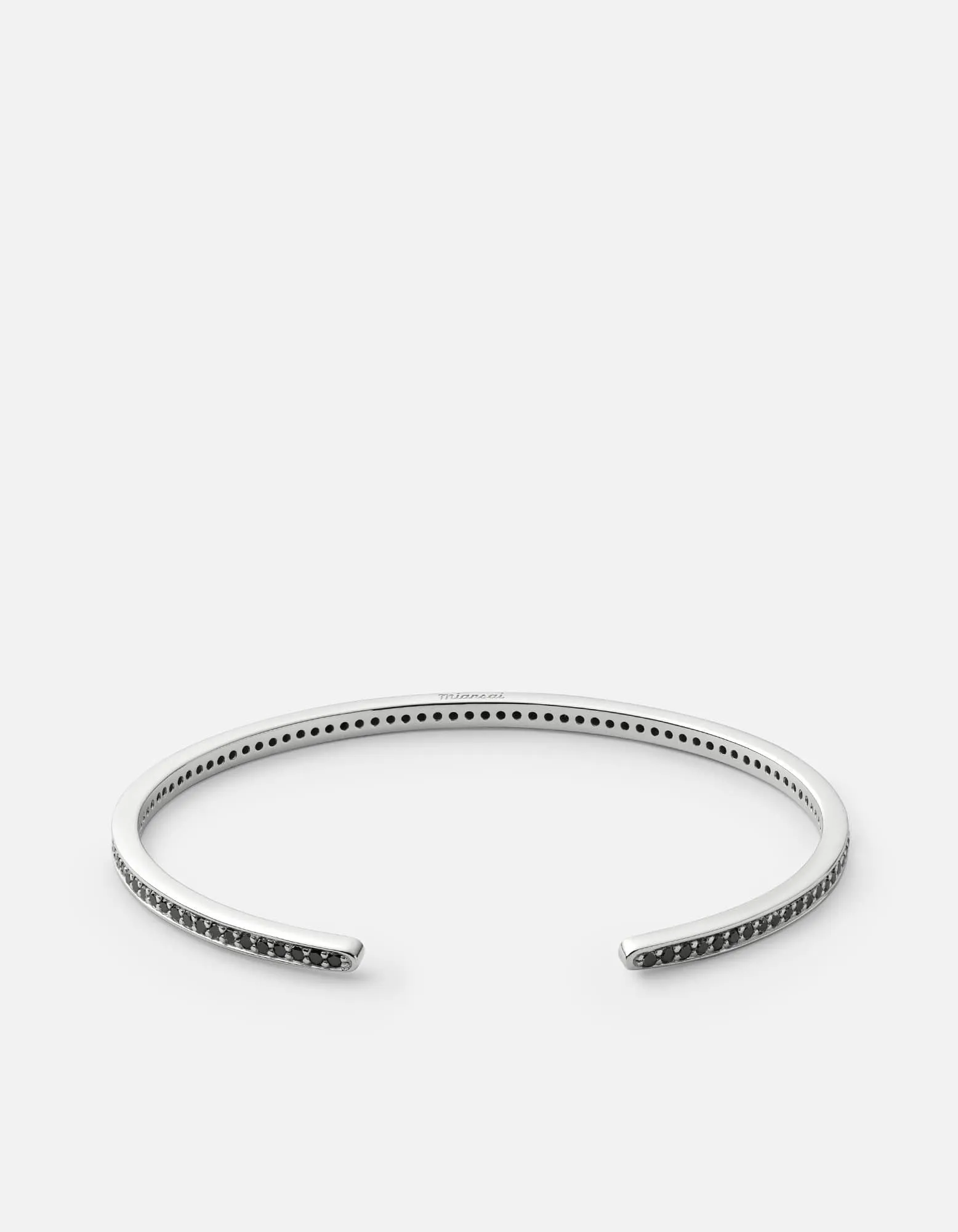 Set Cuff, Sterling Silver/Black Diamonds