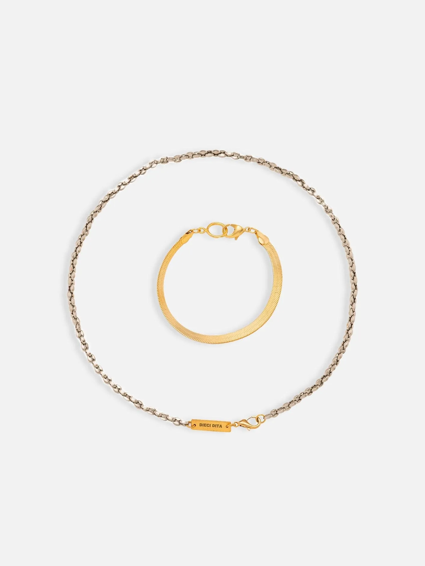 Silver & Gold Statement Necklace I