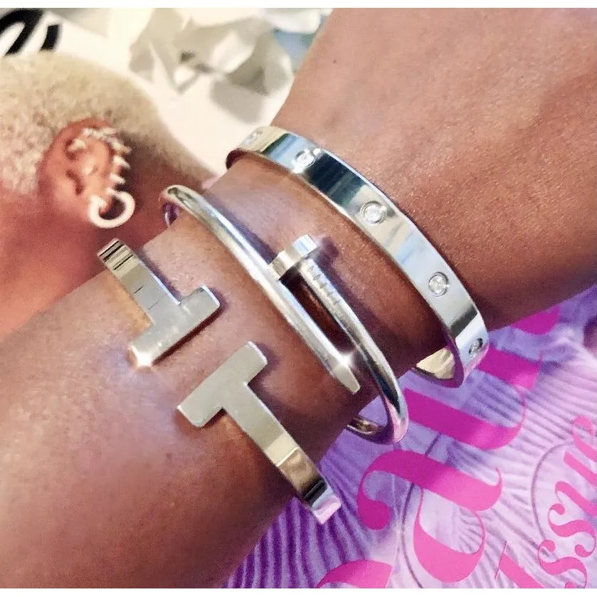 Silver Bracelet Stack