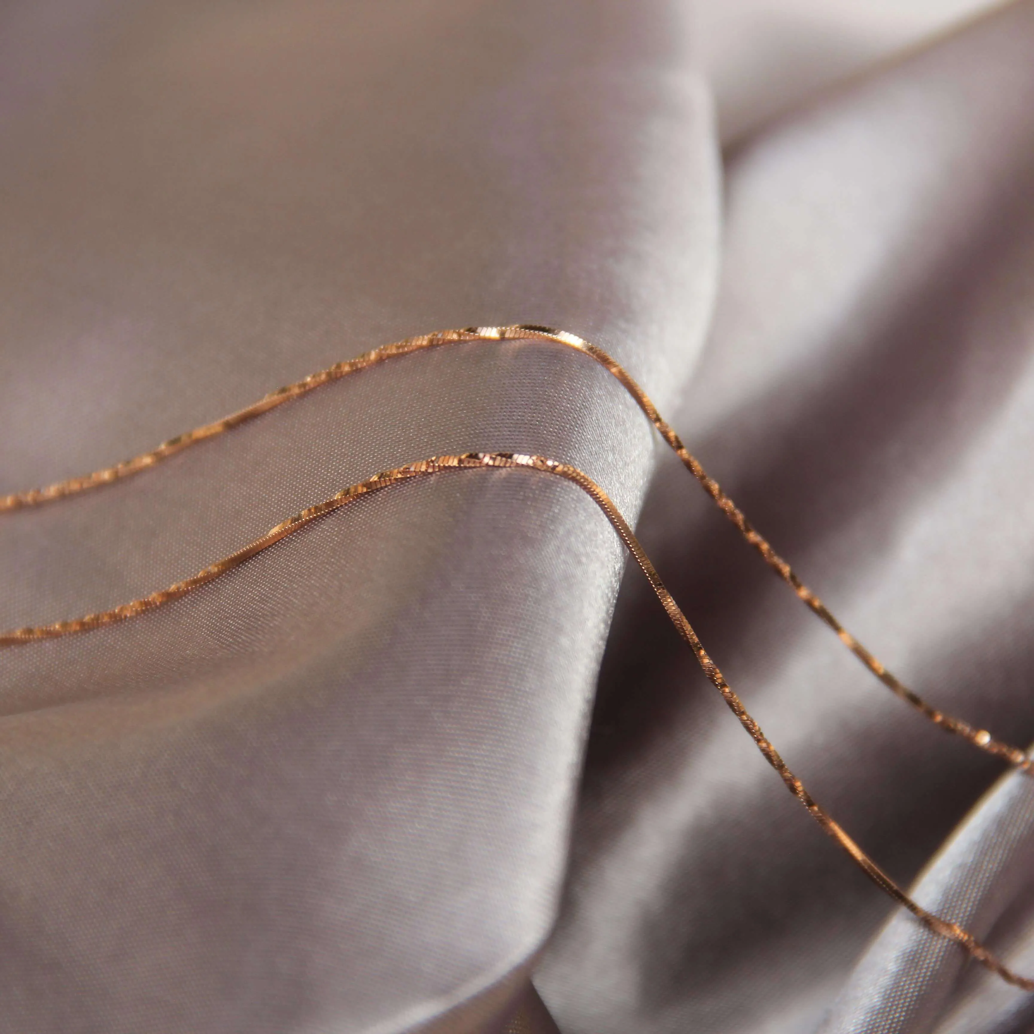 Simple 925 Simple Rose Gold Plated Chain Necklace