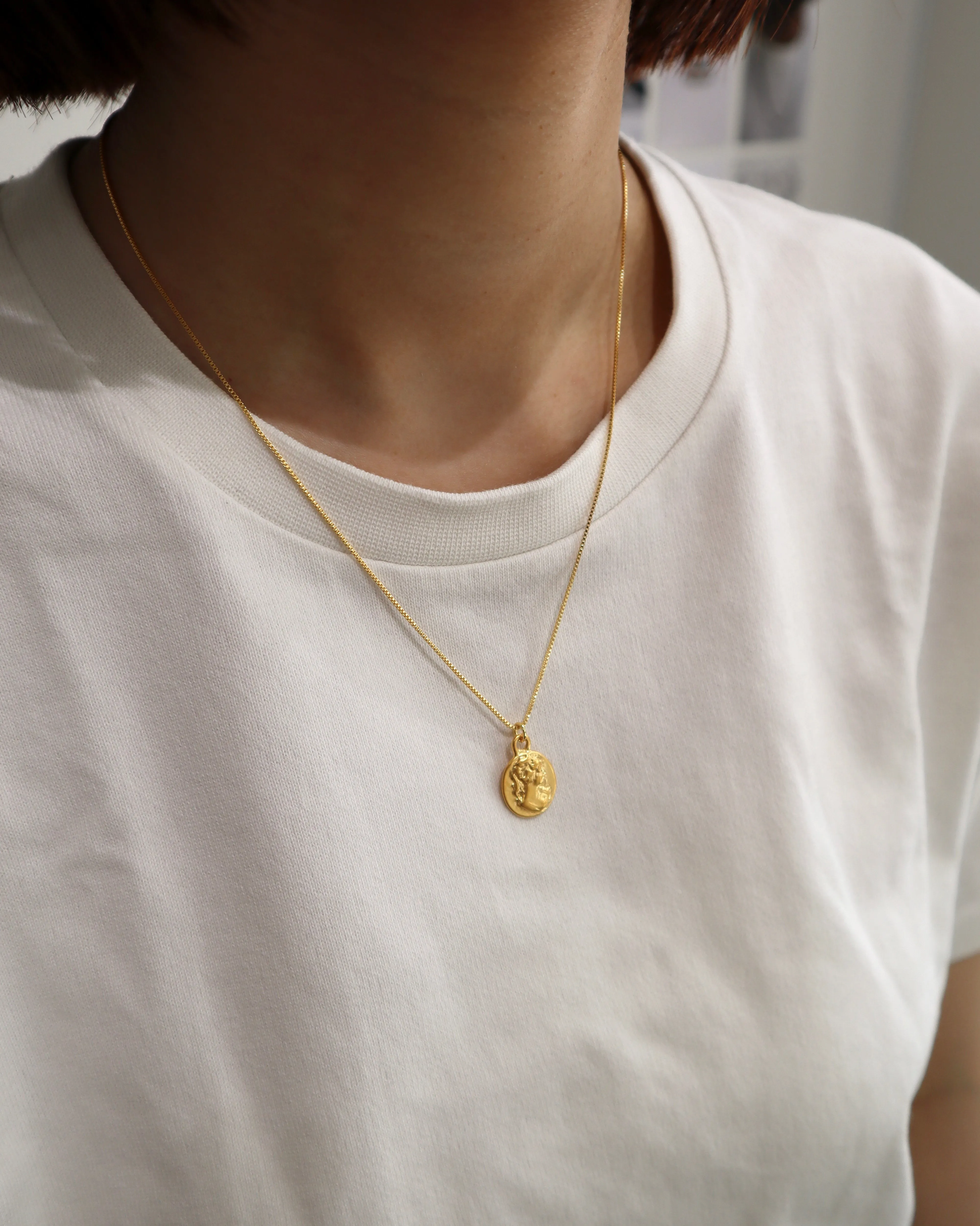 simple coin  necklace