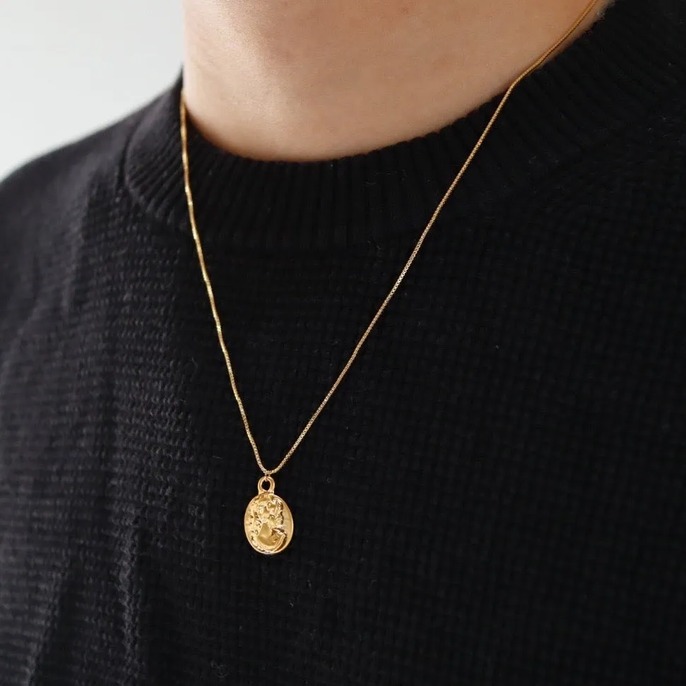 simple coin  necklace