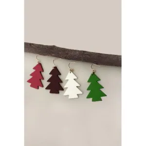 Simple Fun Christmas Tree Earrings