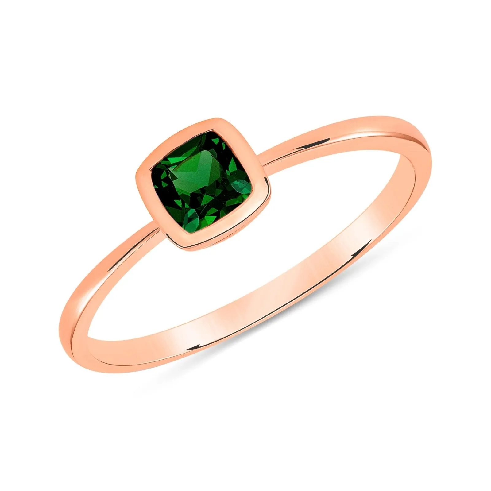 Simple Green Tourmaline Ring