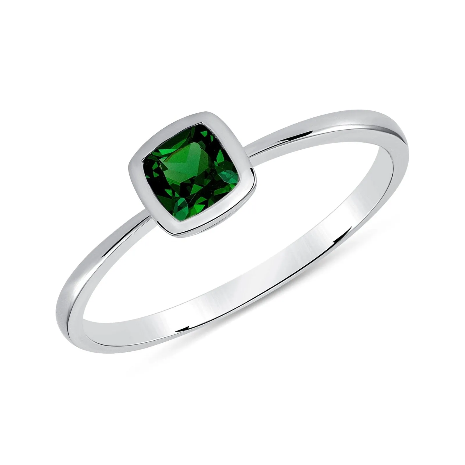 Simple Green Tourmaline Ring