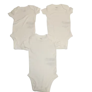 Simple Joys White Vests x3