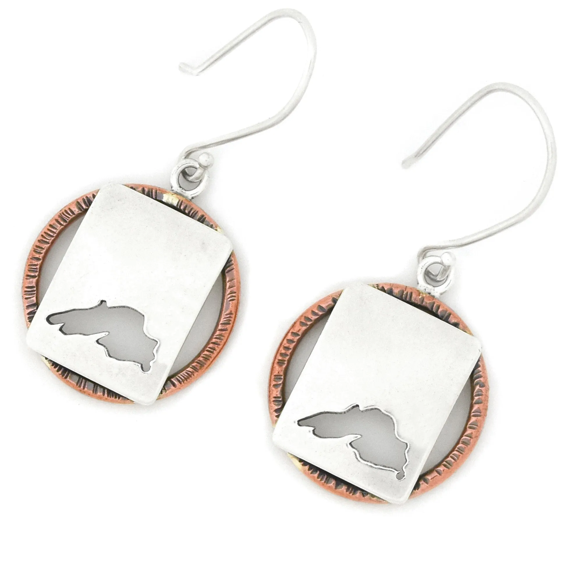 Simple Lake Superior Hoop Earrings