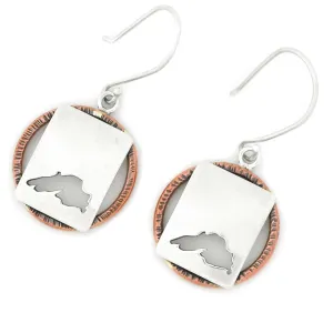 Simple Lake Superior Hoop Earrings