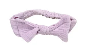 Simple muslin lilac headband
