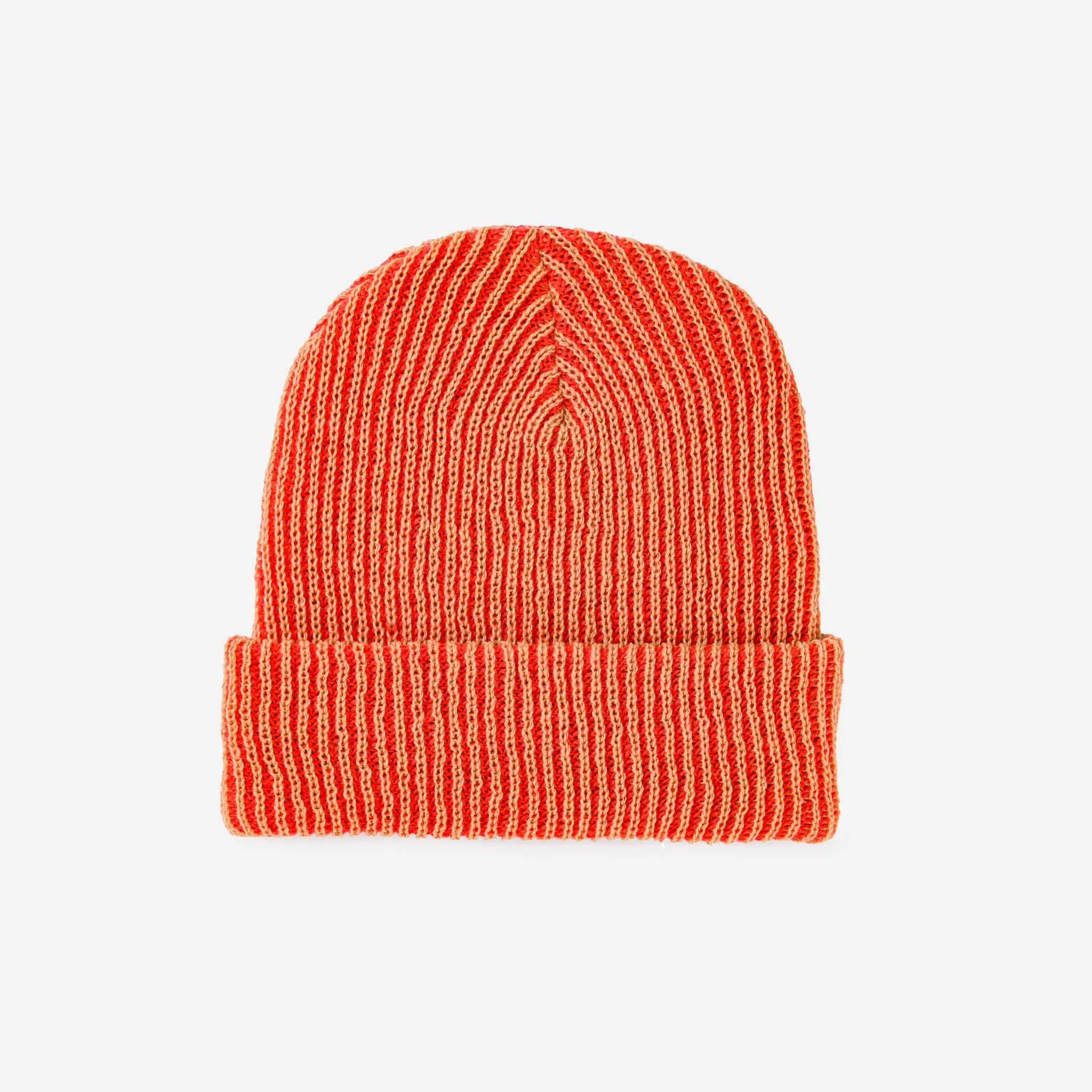 Simple Rib Knit Beanie Cap