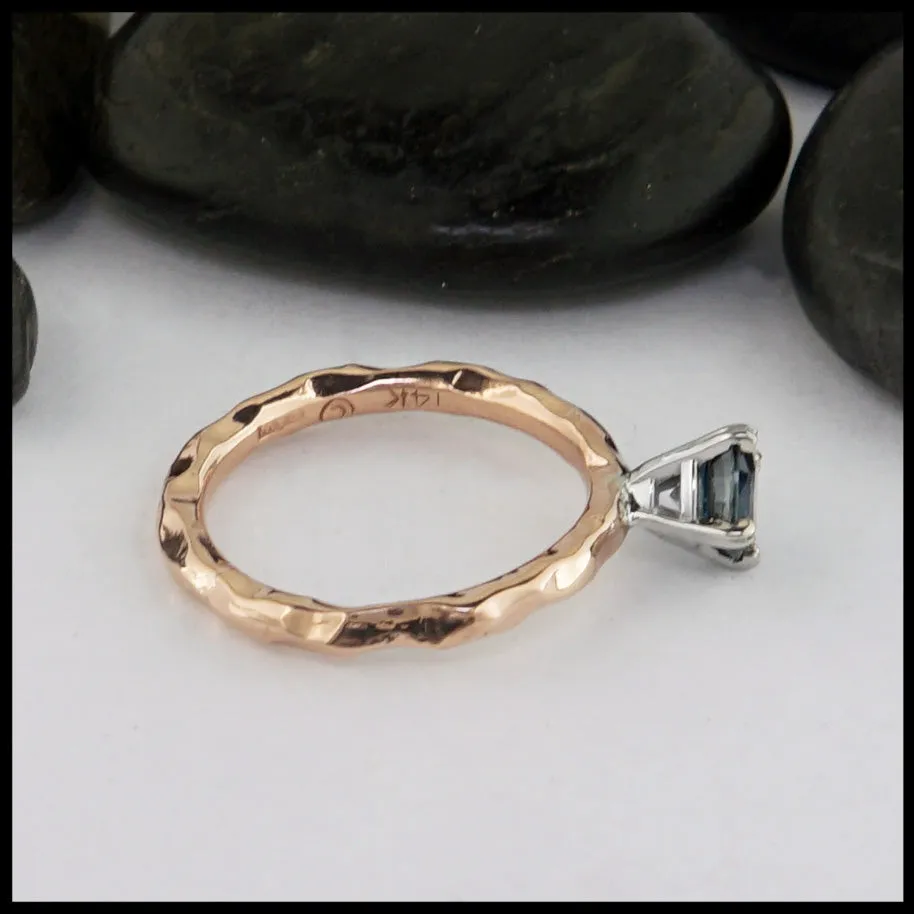 Simple Ring with Montana Sapphire