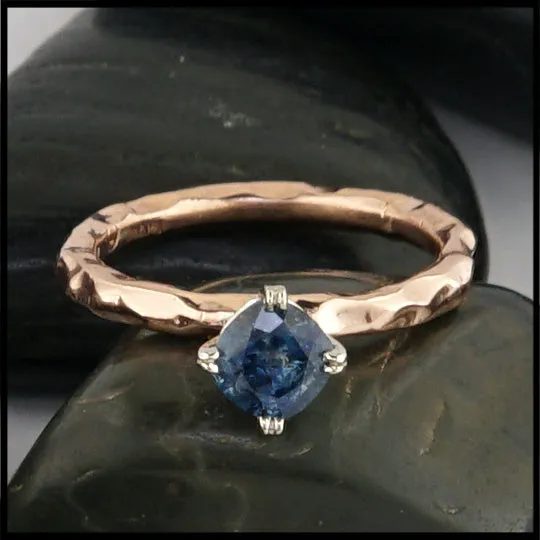 Simple Ring with Montana Sapphire