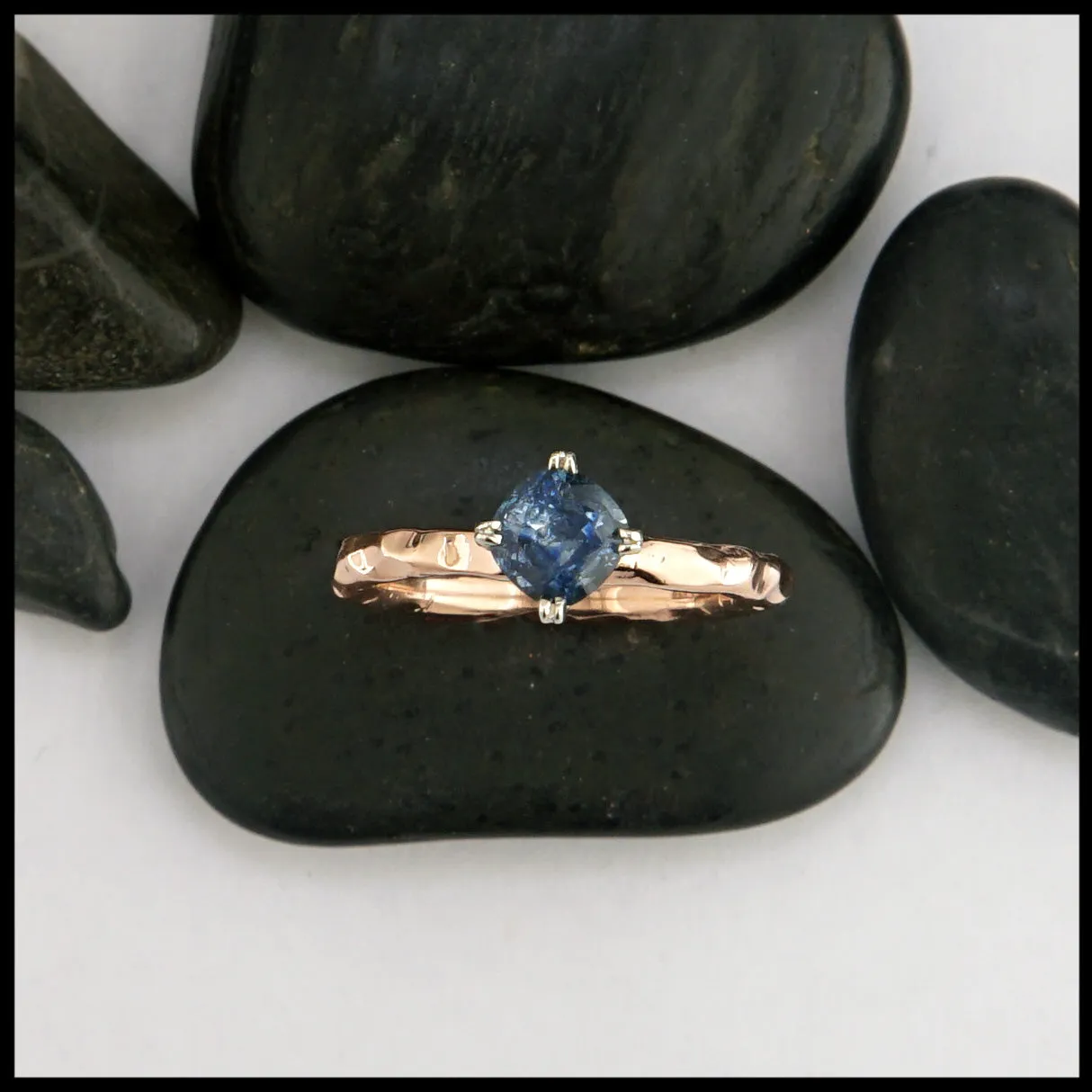 Simple Ring with Montana Sapphire