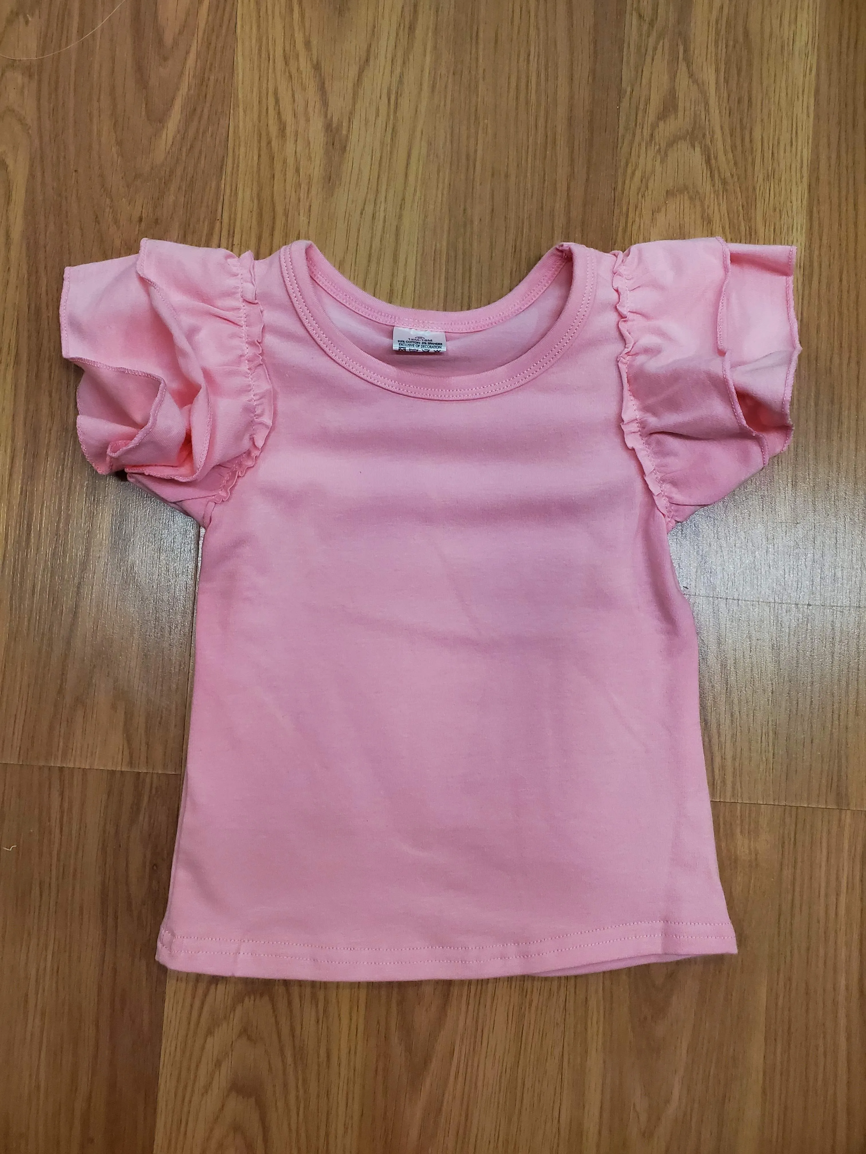 Simple Ruffled Sleeve Shirt