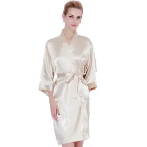 Simple Satin Robes 3019 CHAMPAGNE