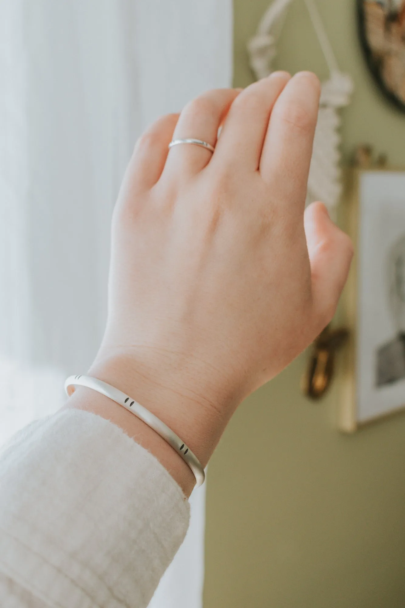 Simple Stamped Cuff Bracelet