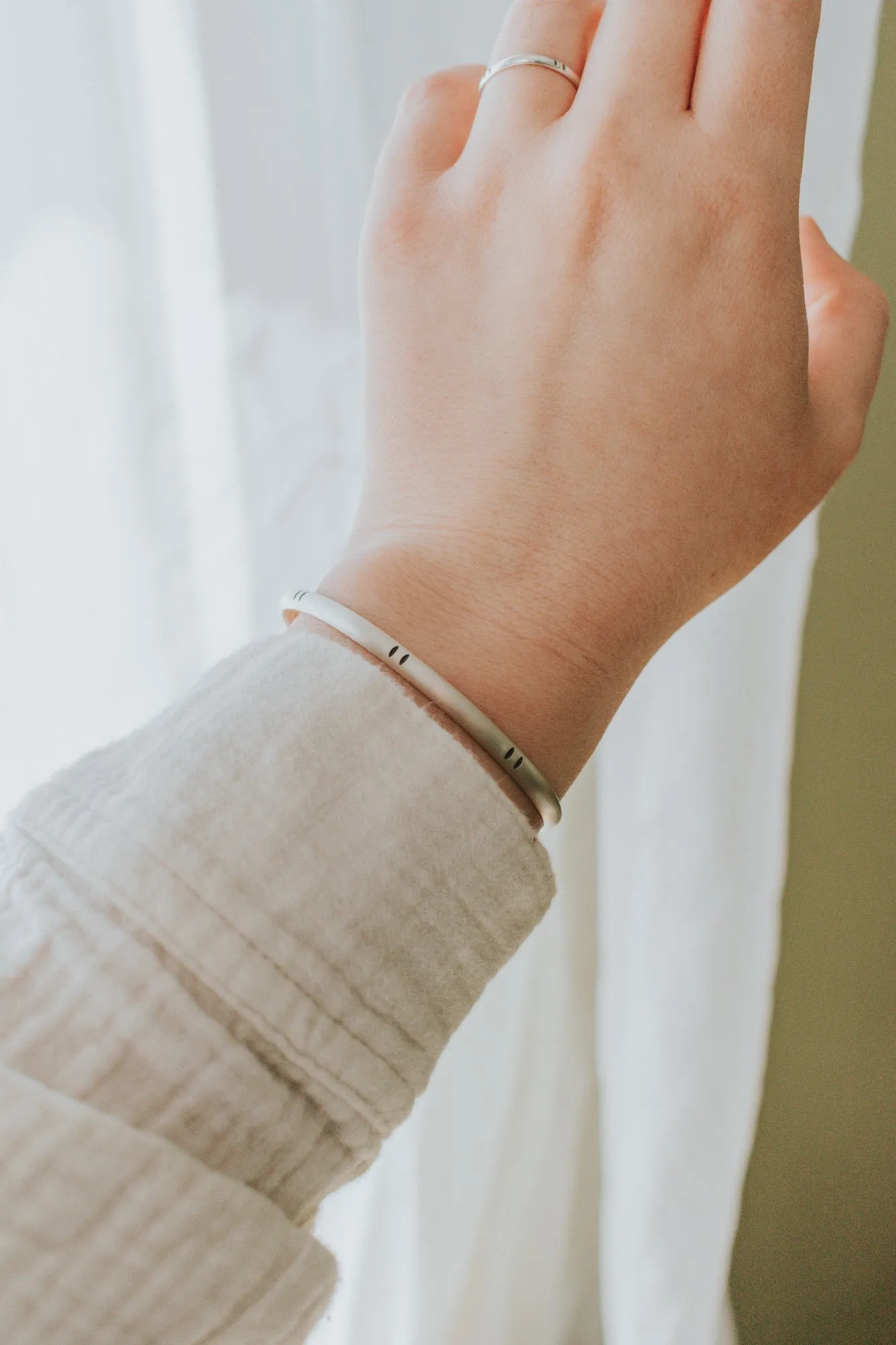 Simple Stamped Cuff Bracelet