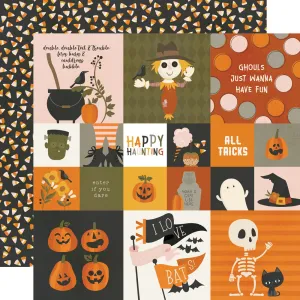 Simple Stories - FaBOOlous - 12x12 Single Sheet -2x2/4x4 Elements