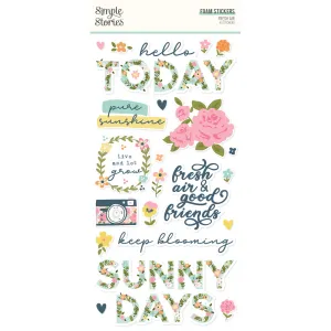 Simple Stories - Fresh Air - Foam Stickers