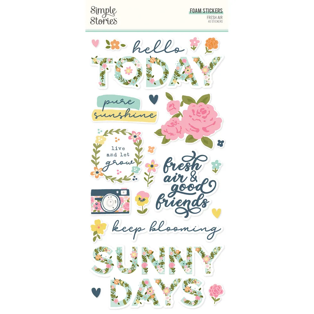Simple Stories - Fresh Air - Foam Stickers