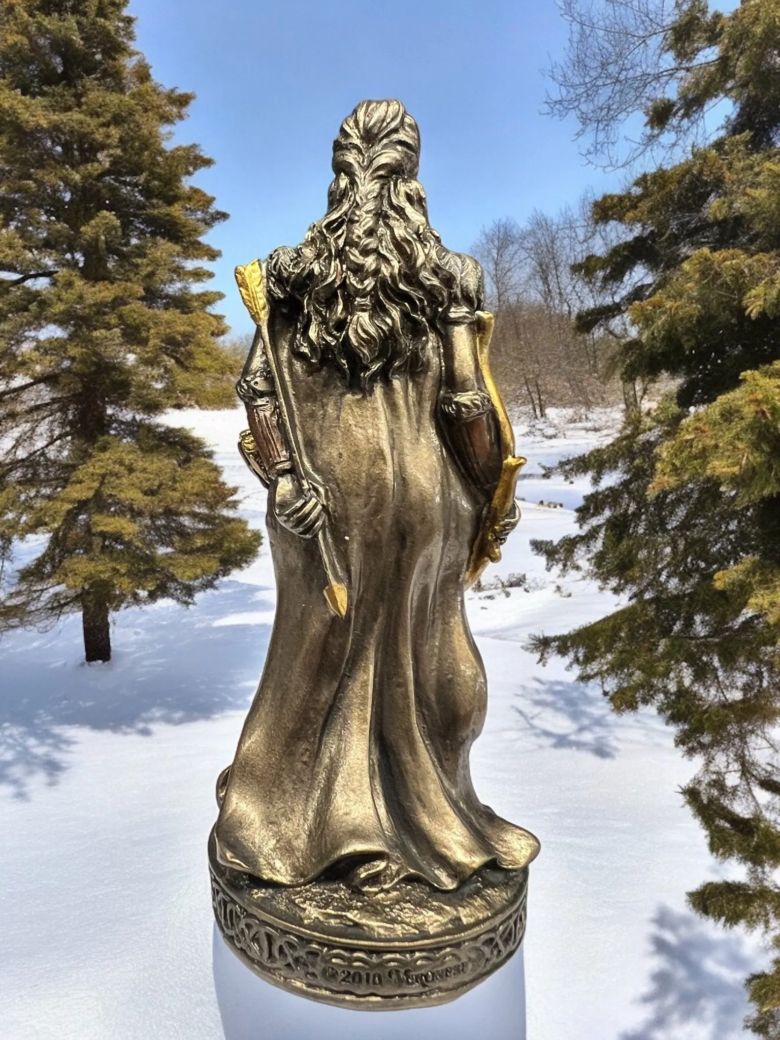 Skadi Norse Mythology, Goddess of the Wilderness, Miniature Statue by Veronese Design