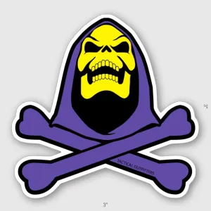 SKELETOR CROSSBONES STICKER