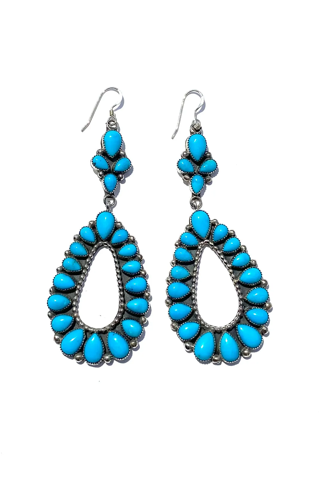 Sleeping Beauty Turquoise Statement Earrings