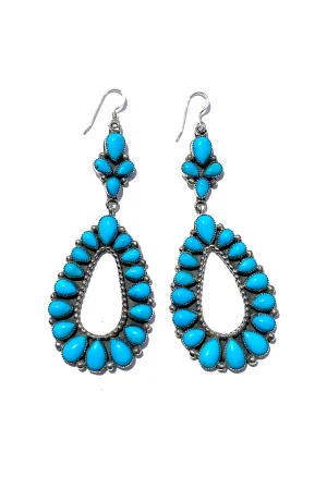 Sleeping Beauty Turquoise Statement Earrings