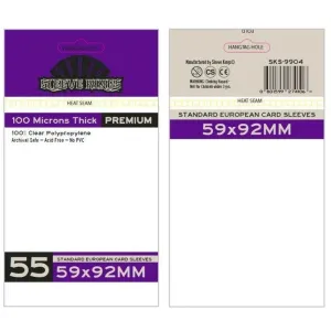 Sleeve Kings: Premium Standard European Card Sleeves 59mm x 92mm, 55ct