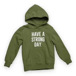 Slogan Statement Hoodie - Army