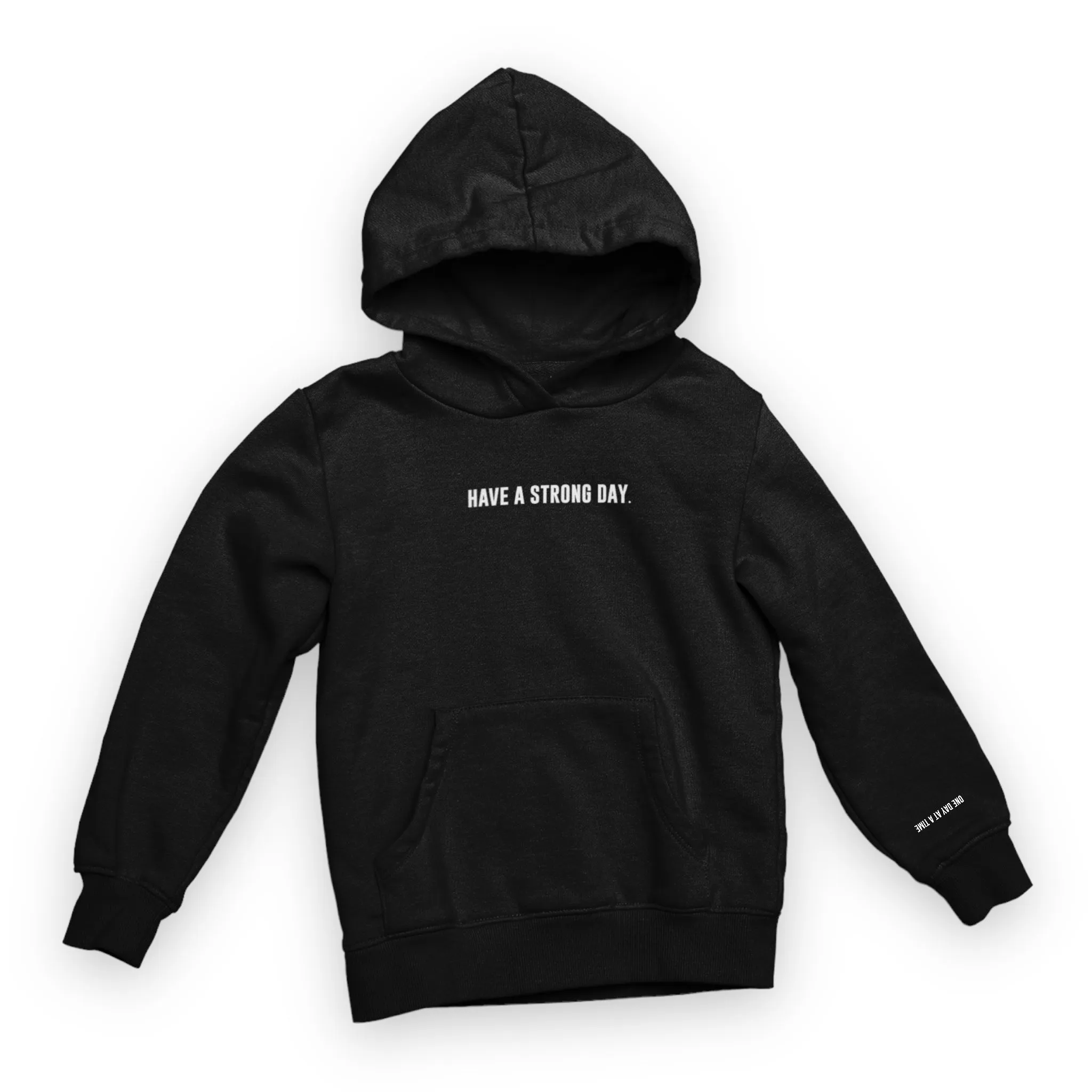 Slogan Statement Hoodie - Black