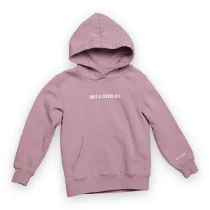 Slogan Statement Hoodie - Mauve