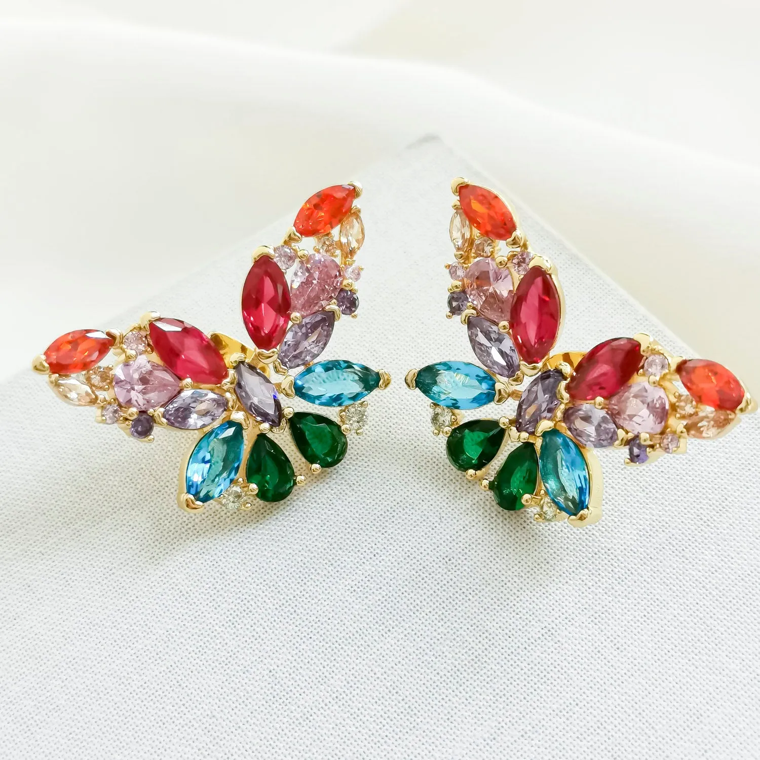 Social Butterfly Statement Stud Earrings