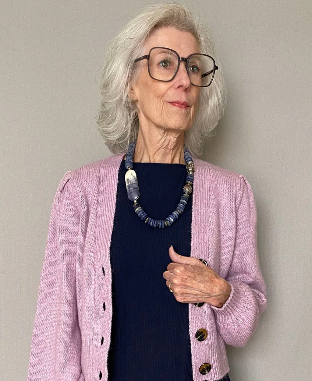 Sodalite and Silver Statement Necklace