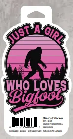 Souvenir Sticker Bigfoot Wilderness Girls Love