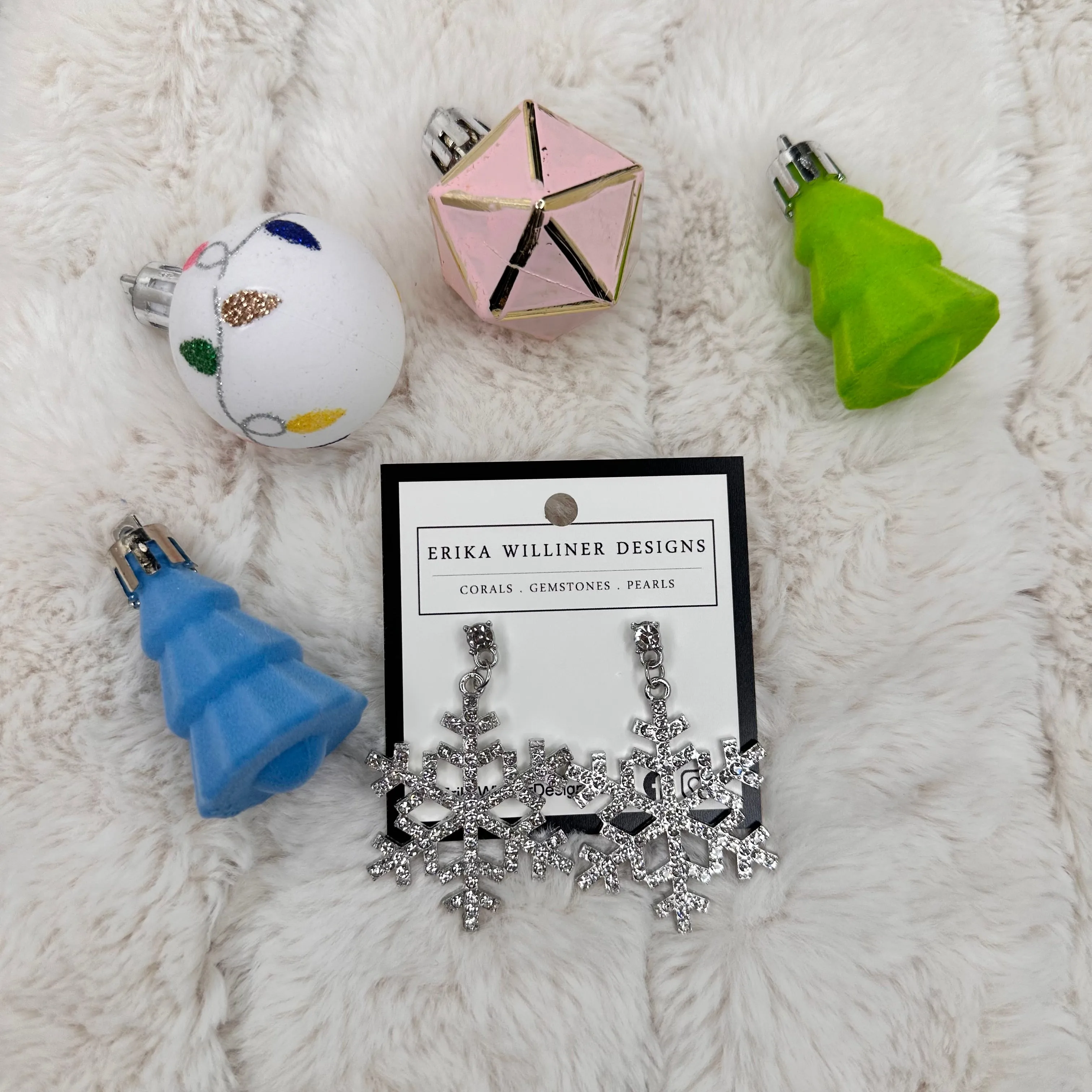 Sparkly Collection Holiday earrings | Erika Williner Designs