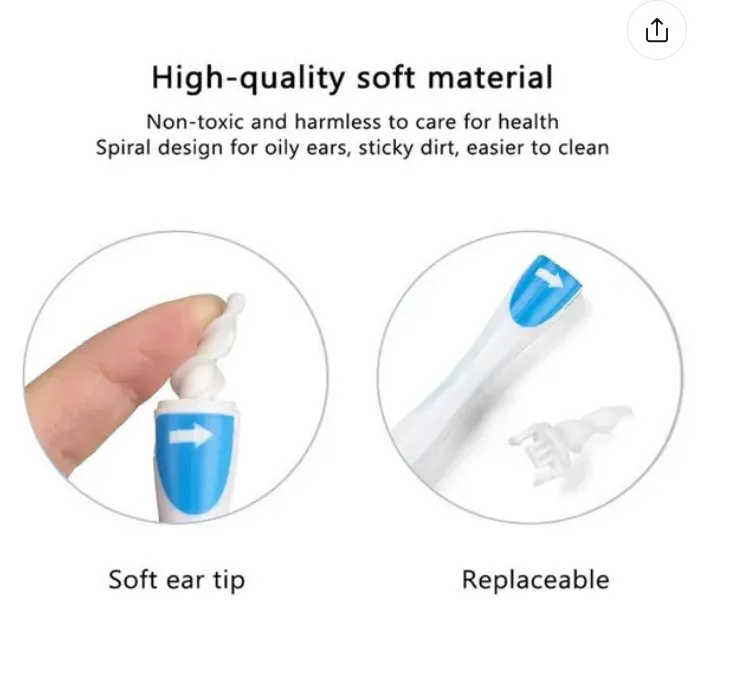 Spiral Ear Plucker Rotating Ear Plucking Artifact Childrens Ear Cleaner Adult Ear Scoop Ear Cleaner Creativity