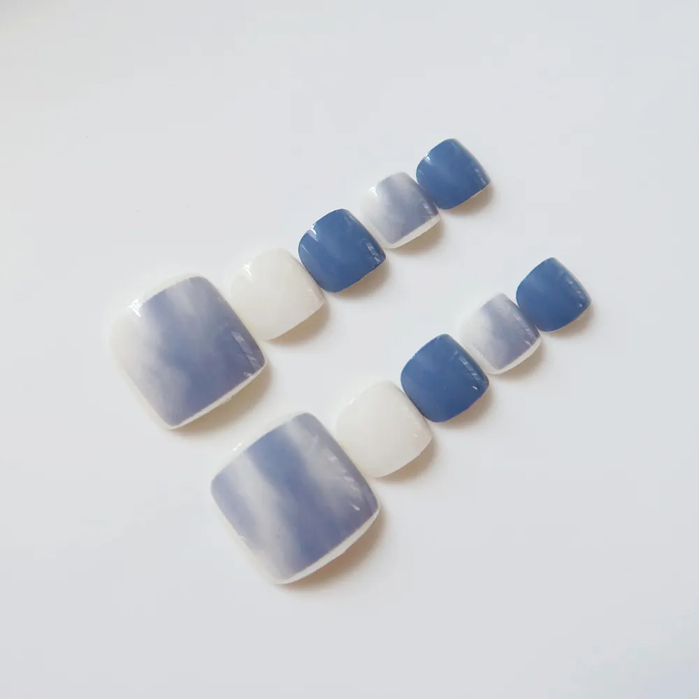 Square Toe Milk Blue Halo