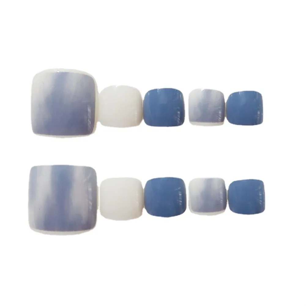 Square Toe Milk Blue Halo