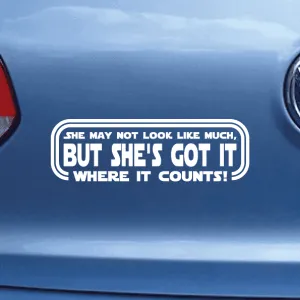 Star Wars | CarGeek Bumper Sticker | Where It Counts