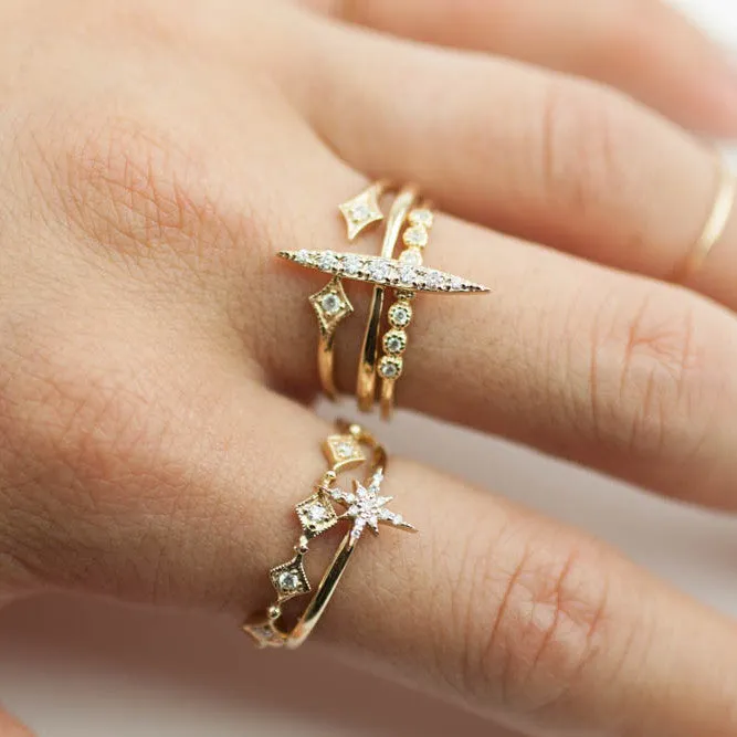 Starburst Diamond Ring
