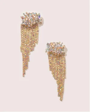 STATEMENT DUSTER EARRING IN IRIDESCENT