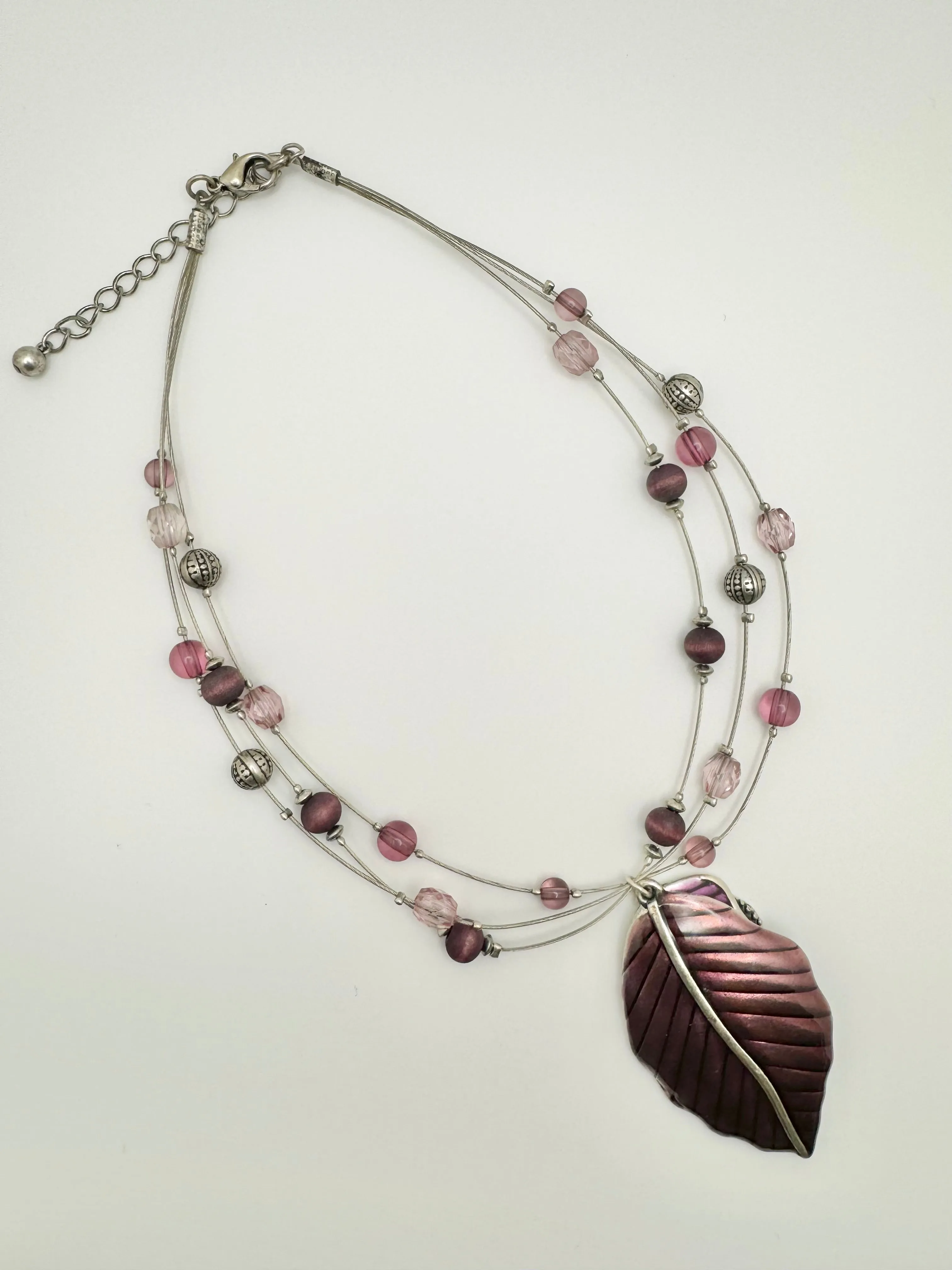 Statement Layered Leaf Necklace