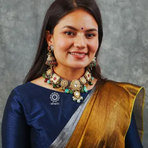 Statement Noori Two Tone Silver Neckpiece
