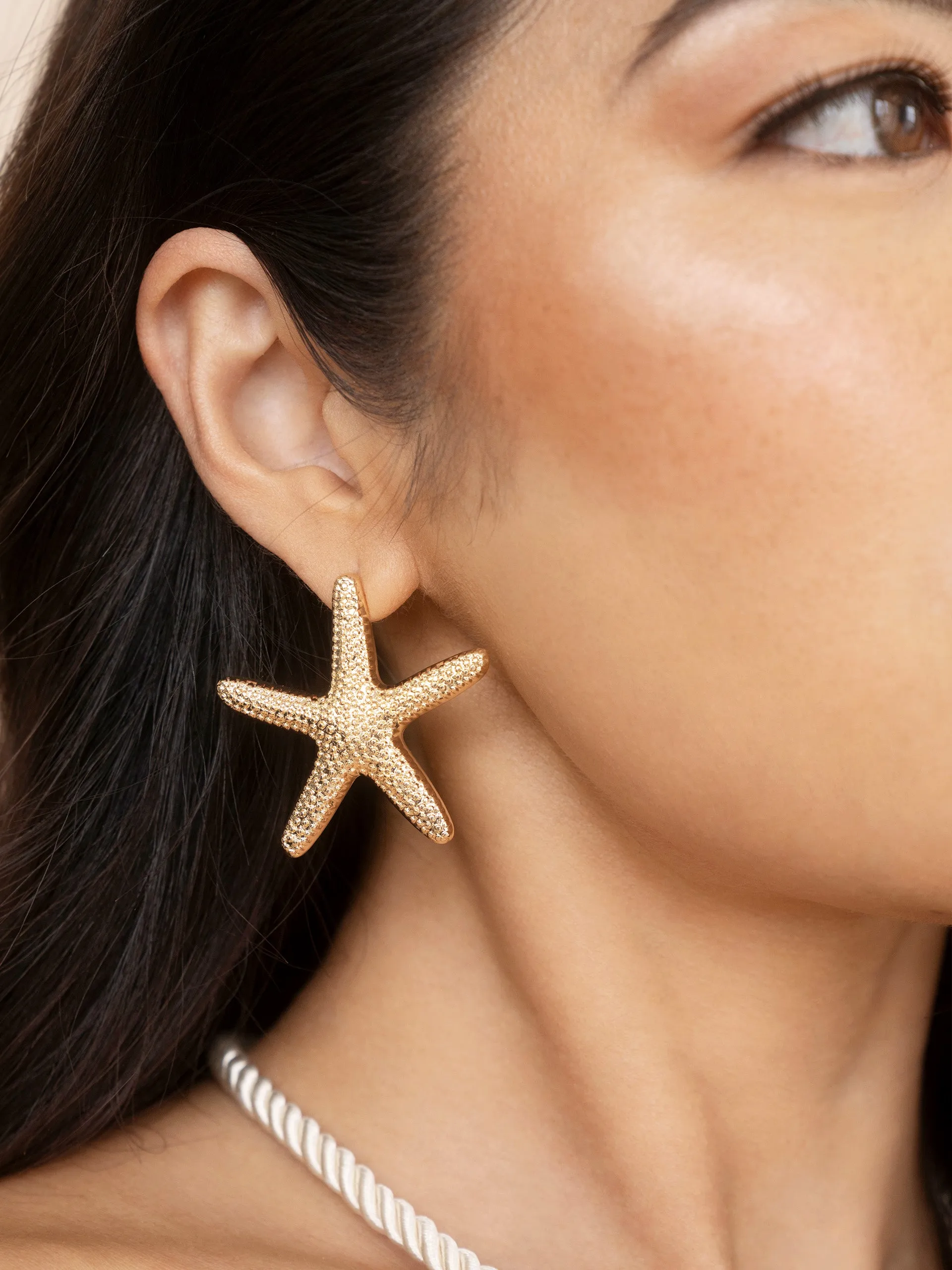 Statement Starfish Stud Earrings