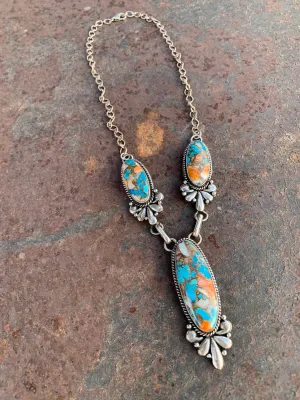 Statement Turquoise & Shell necklace