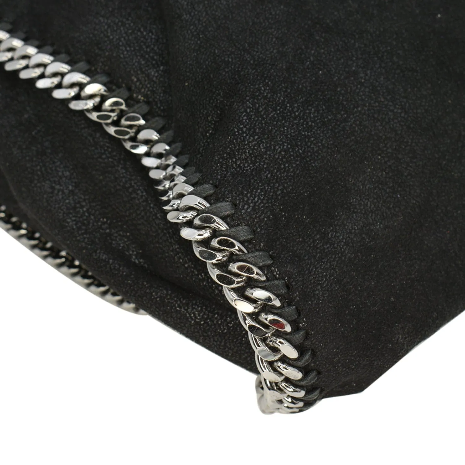 STELLA MCCARTNEY Falabella Large Faux Leather Chain Shoulder Bag Black - 15% Off