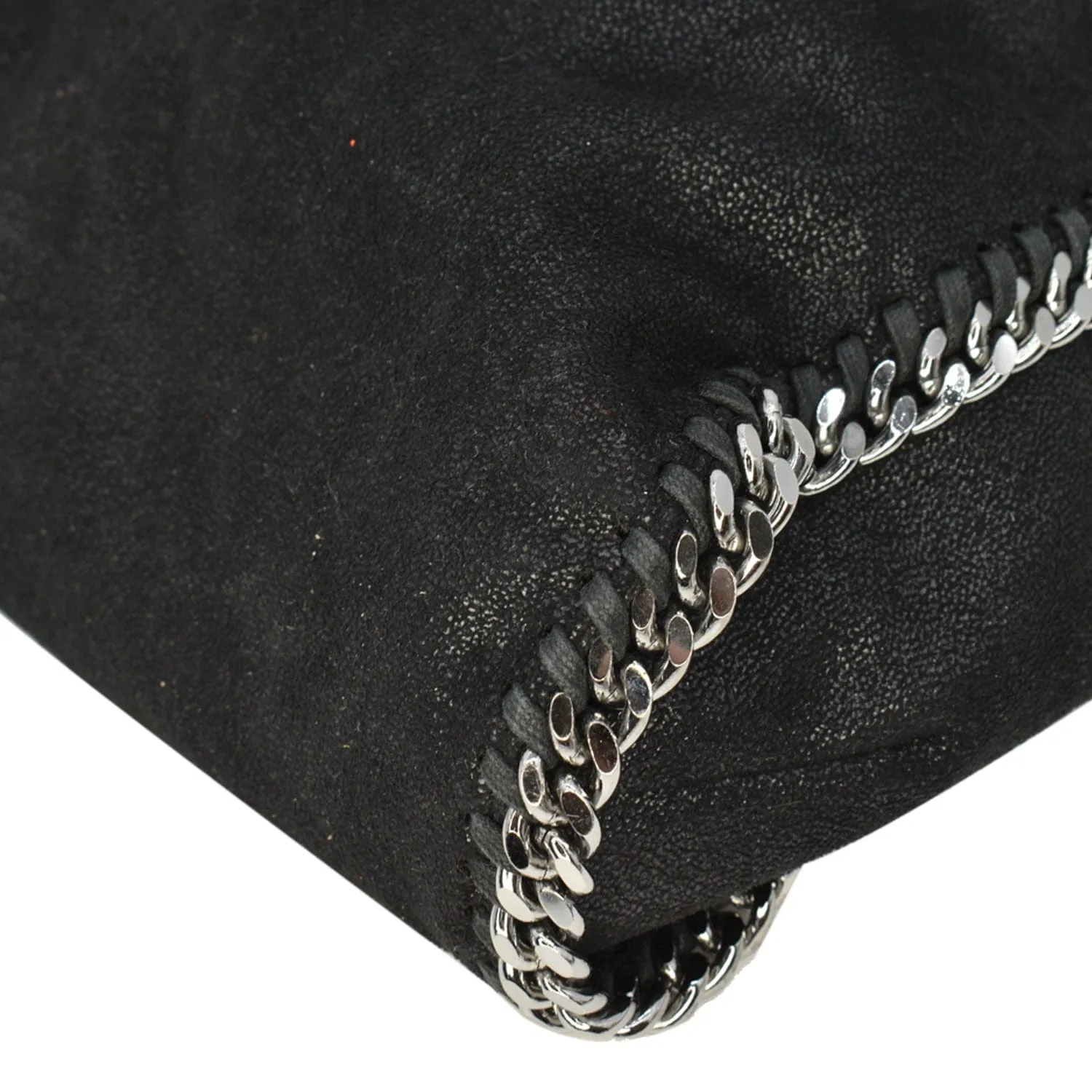 STELLA MCCARTNEY Falabella Large Faux Leather Chain Shoulder Bag Black - 15% Off