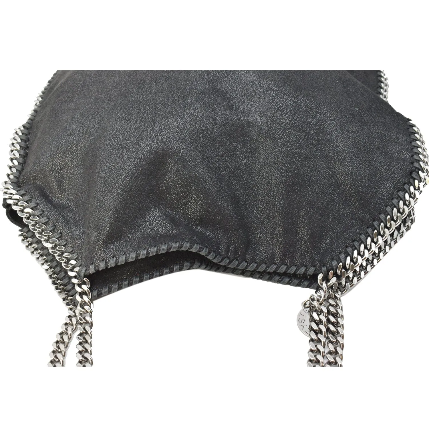 STELLA MCCARTNEY Falabella Large Faux Leather Chain Shoulder Bag Black - 15% Off