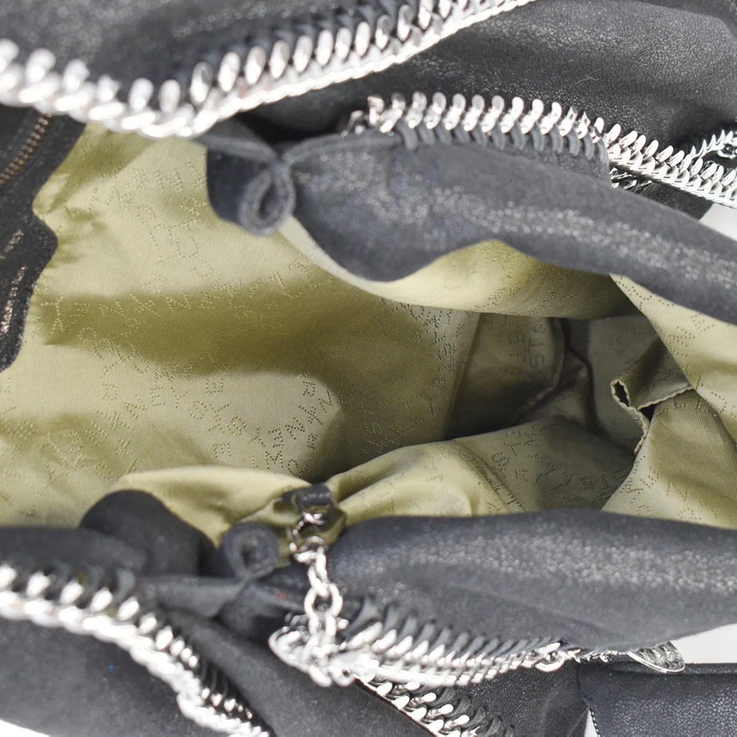 STELLA MCCARTNEY Falabella Large Faux Leather Chain Shoulder Bag Black - 15% Off